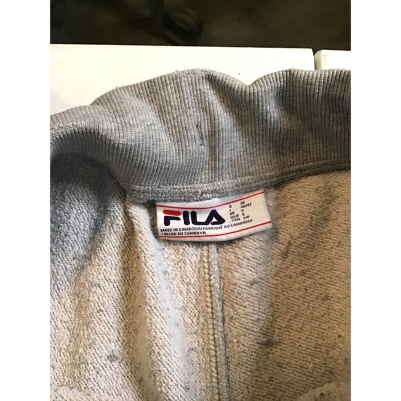 FILA- WOMENS GREY ELASTIC WAIST TAPPER LEG SWEATPANTS SIZE  SMALL - Picture 3 of 6